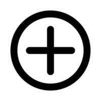 Add Icon design in filled and outlined style vector