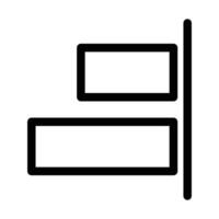 Alignment icon design in filled and outlined style vector