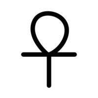 Ankh icon design in filled and outlined style vector