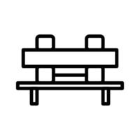 Bench icon design in filled and outlined style vector