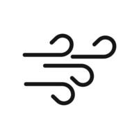blowing wind icon design in filled and outlined style vector