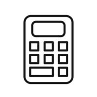 calculator icon design in filled and outlined style vector
