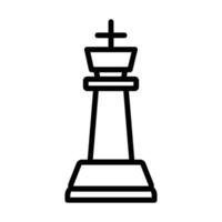 Chess king icon design in filled and outlined style vector