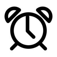 Clock icon design in filled and outlined style vector