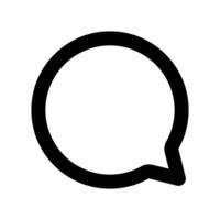 Comment icon design in filled and outlined style vector