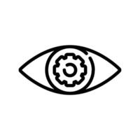 Creative vision icon design in filled and outlined style vector