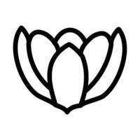 Crocus Icon design in filled and outlined style vector