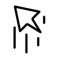 Cursor move icon design in filled and outlined style vector