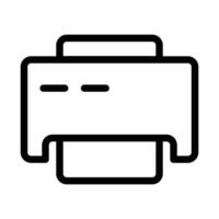 Document printing icon design in filled and outlined style vector