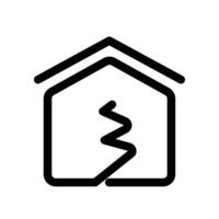 Earthquake icon design in filled and outlined style vector
