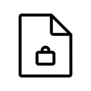 Files and Folders Security icon design in filled and outlined style vector