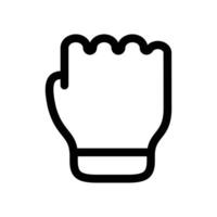 Fist icon design in filled and outlined style vector