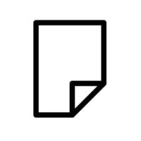Folded Paper Icon design in filled and outlined style vector