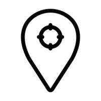 Geo Targeting icon design in filled and outlined style vector
