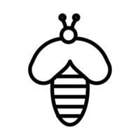 Honey bee icon design in filled and outlined style vector