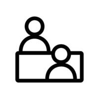 Interview Preparation icon design in filled and outlined style vector