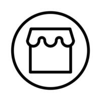 Marketplace icon design in filled and outlined style vector