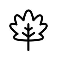 Maple leaf icon design in filled and outlined style vector