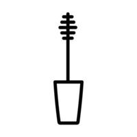 Mascara brush icon design in filled and outlined style vector