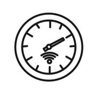 Network speed test icon vector