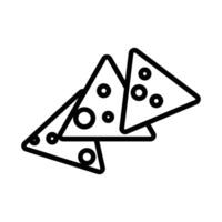 Nachos icon design in filled and outlined style vector