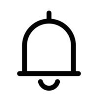 Notification icon design in filled and outlined style vector