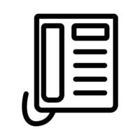 Office Phone icon design in filled and outlined style vector