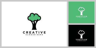 Tree logo design template vector