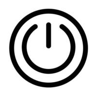 Power Activation Button icon design in filled and outlined style vector