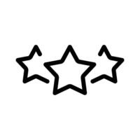 Rating star icon design in filled and outlined style vector