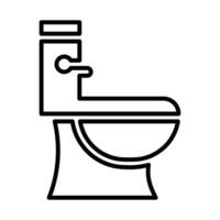 Rest room icon design in filled and outlined style vector