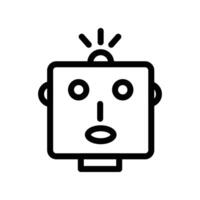 Robot Icon design in filled and outlined style vector