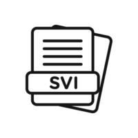 SVI File Document Icon vector
