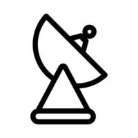 Satellite apparatus icon design in filled and outlined style vector