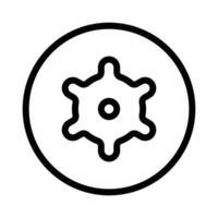Setup icon design in filled and outlined style vector