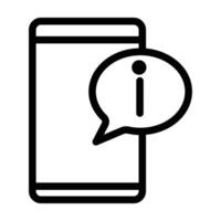 Smartphone Help and Support icon design in filled and outlined style vector