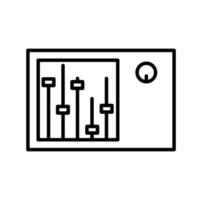 Sound mixer icon design in filled and outlined style vector