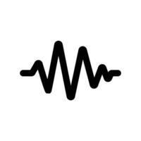 Sound Wave Icon design in filled and outlined style vector
