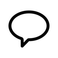 Speech Bubble icon design in filled and outlined style vector