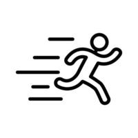 Sprint icon design in filled and outlined style vector