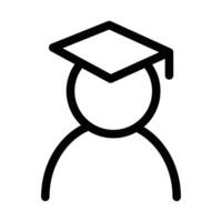 Student icon design in filled and outlined style vector