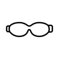 Swimming Glasses icon design in filled and outlined style vector