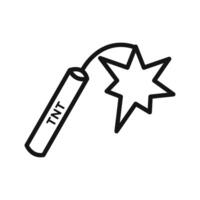 TNT dynamite icon vector