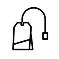 Tea bag icon design in filled and outlined style vector
