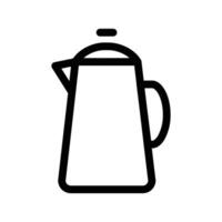 Teapot icon design in filled and outlined style vector