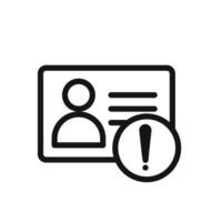 Unauthorized Access icon vector