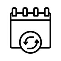 Update Calendar icon design in filled and outlined style vector