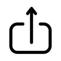 Upload icon outline vector