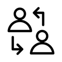 User interaction icon design in filled and outlined style vector