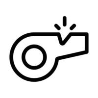 Whistle icon design in filled and outlined style vector